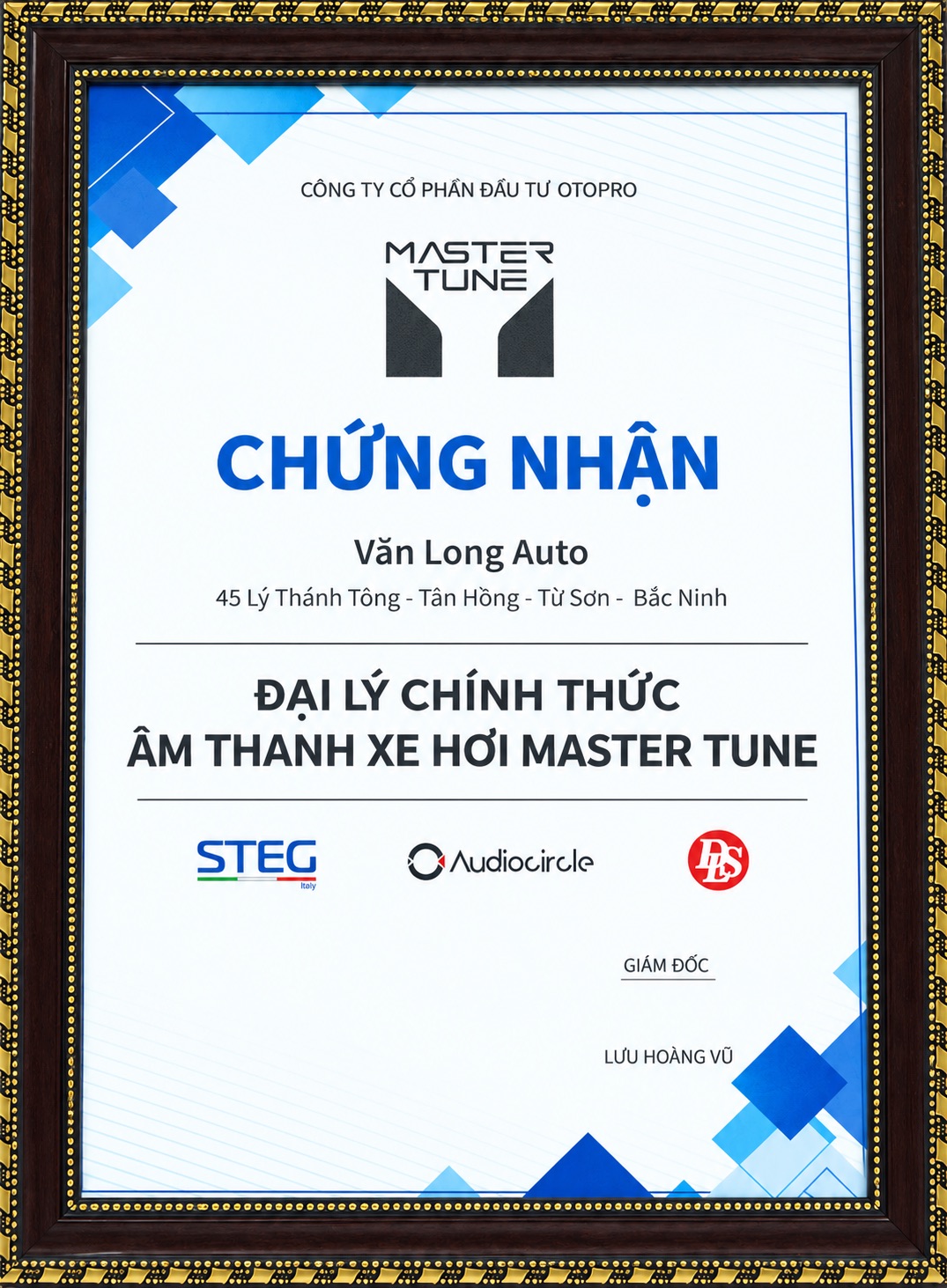 Chứng nhận đại lý đồng hành và bán hàng chính hãng Master Tune
